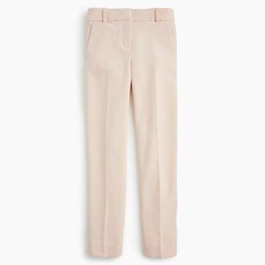 NWT Womens Size 10 J. Crew Pink Cameron Slim Crop Pant in Four-Season Stretch